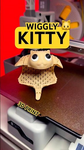 This 3D Printed Wiggly Kitty Is Too Cute 🐱