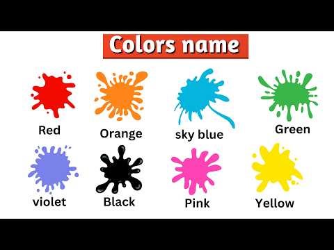Learn Colors Name in English | Red, Blue, Green, Yellow for Kids
