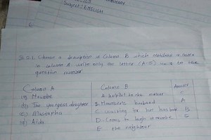 3.2.1. Choose a description in Column B which matches a nome in... | Filo