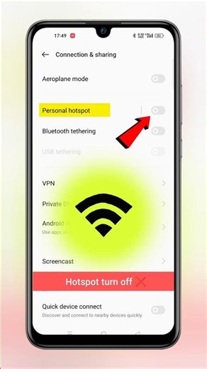 Realme phone ka hotspot kaise off karen | How turn off hotspot Android | Tech Frack #shorts