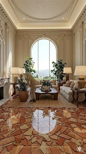 Makeover World Terracotta Mosaic Floor 🟤✨ | Satisfying Transformation #shorts