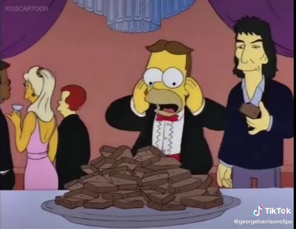 George Harrison’s cameo on The Simpsons. #georgeharrison #thebeatles #beatles #beatletok #thesimpsons