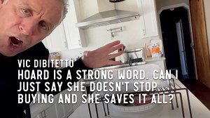 970 reactions · 102 shares | Hoard is a strong word. Can I just say she doesn't stop buying and she saves it all? | Vic DiBitetto | Facebook