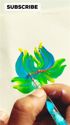 Easy stroke painting 🎨☺️relaxing painting ✨💯#ytshorts #painting #drawing #art #nsarttutorial#short