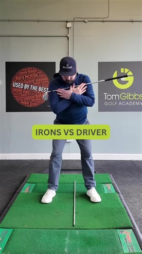 Comment “Swing” for a FREE Swing Analysis and start improving your game! Ever wonder why your driver and iron swings feel so different? Here’s the science behind it! Your irons and driver require opposite moves for success - it’s not just in your head. With irons, you want to hit down on the ball for clean contact. 💪 - Shift weight left and down into your lead side - Create a downward angle to compress the ball - Feel like you’re trapping the ball against the ground For driver, it’s all about l