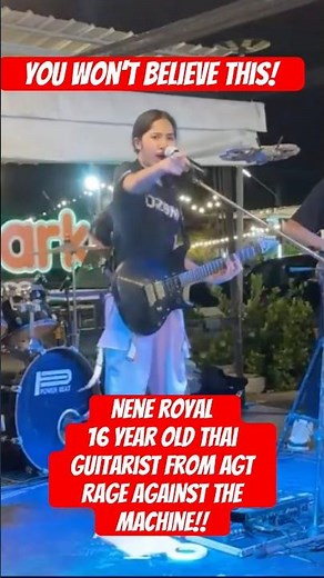Holy $hit this girl! #amazing #neneroyal #agt #americasgottalent #guitarist #thai #thailand #kids