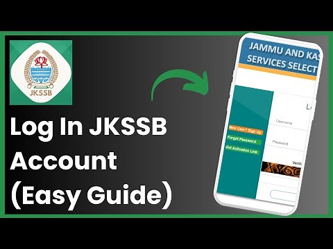How To Login Jkssb Account !
