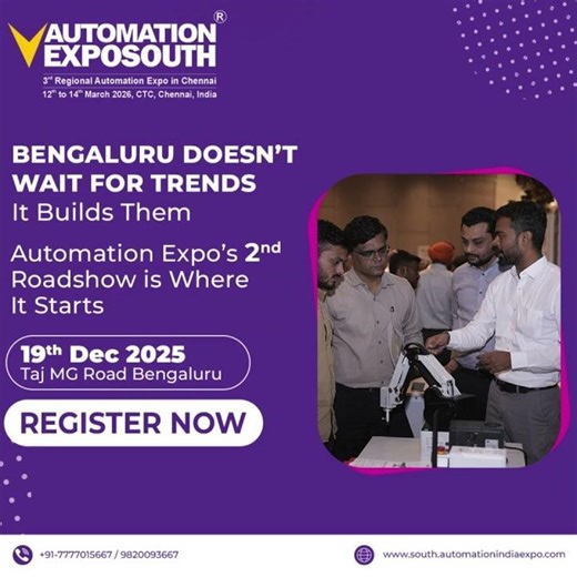 Automation Expo south 2026 | Bengaluru doesn’t wait for trends. It builds them.
