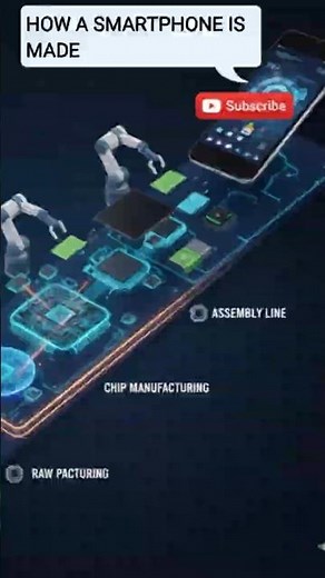 How Phones Are Built in 32 Seconds! #3danimation #facts #learnwithfun #science #scienceforkids