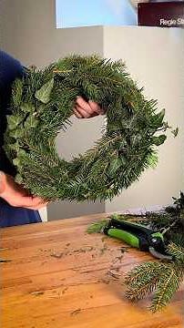 🎄 Wreath making in 5 minutes - Make an Advent wreath with the bucket trick