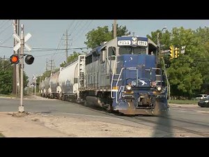CCR Cleveland to North Randall Omnitrax railroad with lots of dead sidings