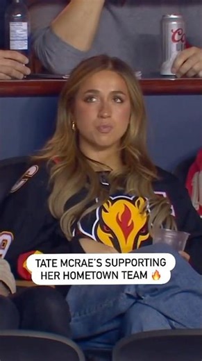 Tate McRae Is In The Saddledome Supporting The Flames 🫶