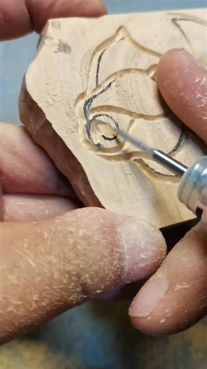 143K views · 1.7K reactions | Make Rose  Flower  On Simple Wood Block With Dremel Wood Carving ✨ #woodworking #woodcarving #woodart | A Q Creator | Facebook