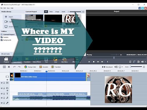 Solution for AVS Video Editor not showing the Preview!