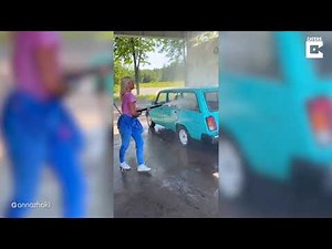 Car Wash Girls Funny Fails Compilation