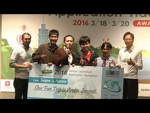 105年3月20日張院長出席Taiwan OpenStack Application Hackathon活動閉幕暨頒獎典禮