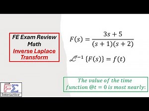 FE Exam Review Inverse Laplace Transform Calculation Explained with Example