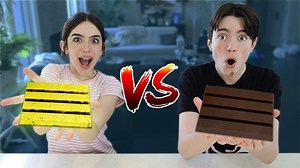 Eating a $10,000 GOLD KIT KAT! (Gold vs Real Food) | Eh Bee Family