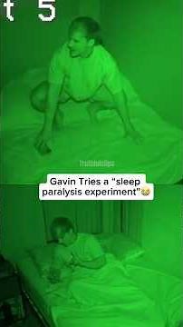 Groovy gavin does a sleep paralysis experiment gone wrong! #sleepparalysis #horror #experiment