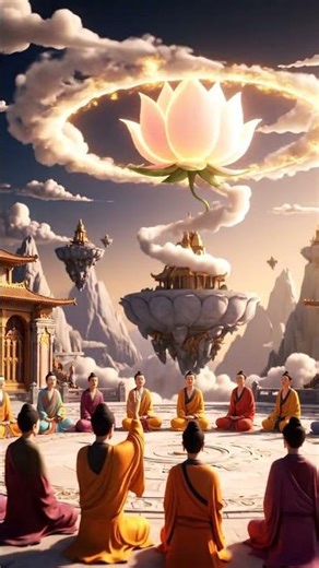 Hào quang lửa sau Đức Phật: theo lối mây tỉnh thức – an lạc nội tâm ?