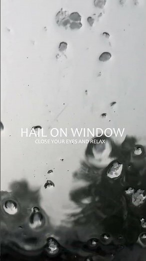 Hail on Window ❄️🌧️ | Intense Storm Sound Effects