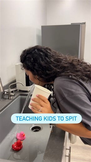 NAPA Center on Instagram: "Spitting is an essential skill for oral hygiene and safety. Like any skill, learning to spit toothpaste takes practice and a bit of creativity Start with blowing games such as bubbles, whistles, or party blowers to help kids learn how to control their breath and mouth muscles. Then, use small food-safe items that fit comfortably in the mouth but are not a choking risk. Have your child lean over a sink or bucket, take a pretend “spit,” and release. Once they have the ha