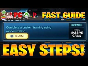 Complete a custom training using randomization Rocket League Built Different Event!