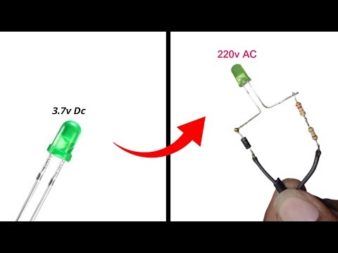 How To convert 3.7v Dc Led Lights to 220v AC 😱