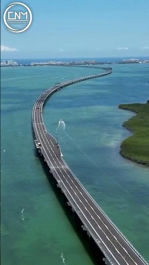 Mexico has the second longest bridge over a lagoon in Latin America, the Nichupté Bridge in Quint...