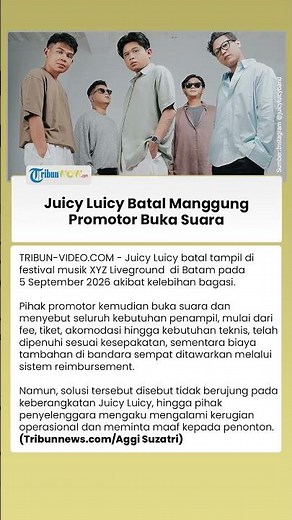 Juicy Luicy Batal Manggung di Batam, Promotor Beberkan Kronologi Bagasi