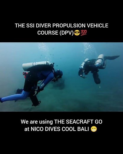 DPV diving course in action