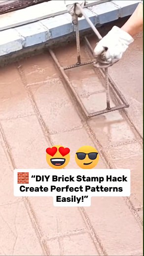 🏠 “DIY Brick Stamp Idea — Cheap, Fast, and Realistic!” #diy #diyideas #diytools #bricks #stamps #hack | Everlyn Generao Benedicto