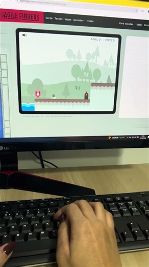 Dia 15 tentando digitar mais rápido. #digitação #jogo
