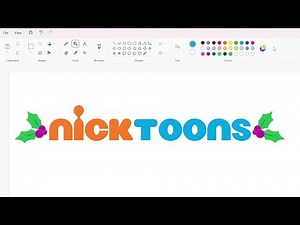 How to draw the NickToons Christmas logo using MS Paint | How to draw on your computer