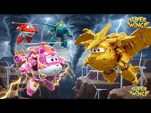 Super Wings FULL Episode Thunder Dizzy vs. Storm Pterodactyl! ⚡ Kids Cartoons & Weather Rescue