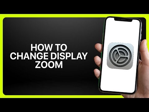 How To Change Display Zoom In iPhone Settings ! Tutorial