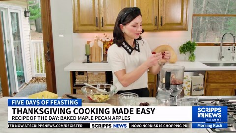 5 Days of Feasting: Make this baked maple pecan apples with oat streusel