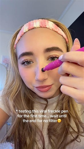 Linked on tik tok! #freckles #beautytips #makeuphacks #girlshorts #vlog #grwmmakeup #review #viral