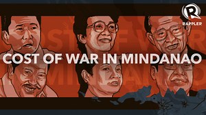 INFOGRAPHIC: From Marcos to Aquino: The cost of war in Mindanao