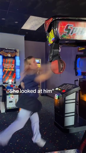 Donut mess with me 😜😜 | she looked at him