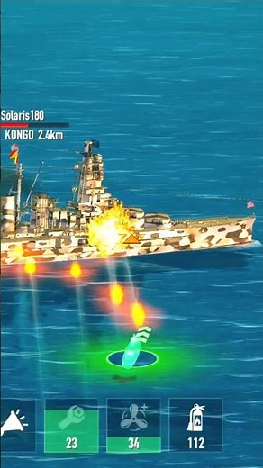 {Battle Of Warship}🏴‍☠️ | HMS Rodney 🆚 IJN Kongo 🔥 | #rodney #rodneytheship #battleships