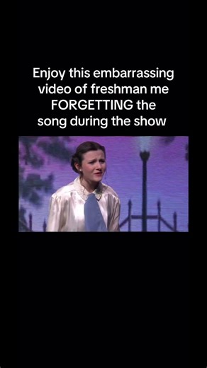 #THEATERFAIL FORGETTING the song during a live show 🤦‍♀️ #musicaltheatre #fail #blooper