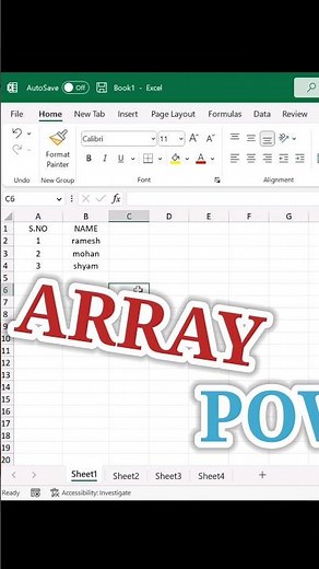 Watch Power of Excel Array Function | Never Seen Before
