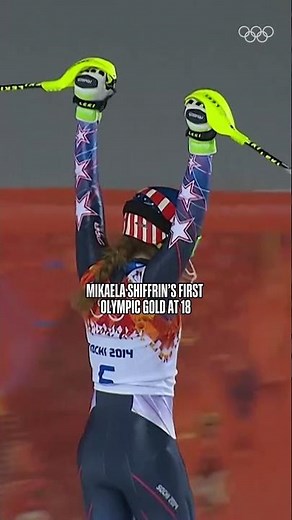 And she was just getting started… Mikaela Shiffrin’s first Olympic gold at 18! 🥇 #MilanoCortina2026