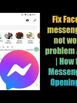 Fix Facebook messenger app not working problem Android | How to Fix Messenger Not Opening 2022