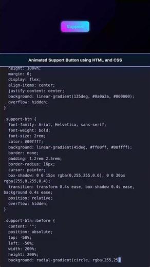 Epic Support Button | HTML CSS