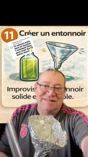 🚨 comment créer un entonnoir avec juste du papier aluminium, astuce truc incroyable | Christophe Peche