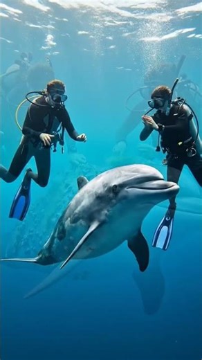Unbelievable Trust: Why Did This Dolphin Let Scuba Divers Clean Its Back?