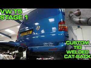 VW T5 CUSTOM TIG WELDED CATBACK *SOUNDS AWESOME*