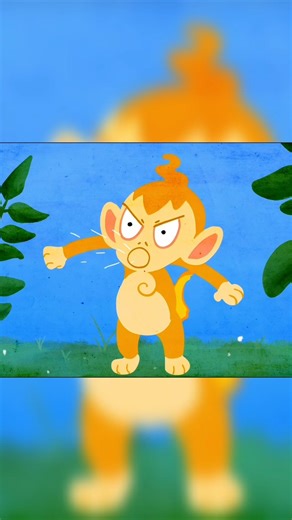 Pokemon: Chimchar's Snack Hack 🍌 #shorts #pokemon #2danimation #animation #funny